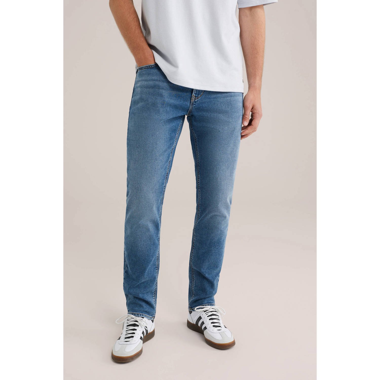 WE Fashion Blue Ridge slim fit jeans blue denim