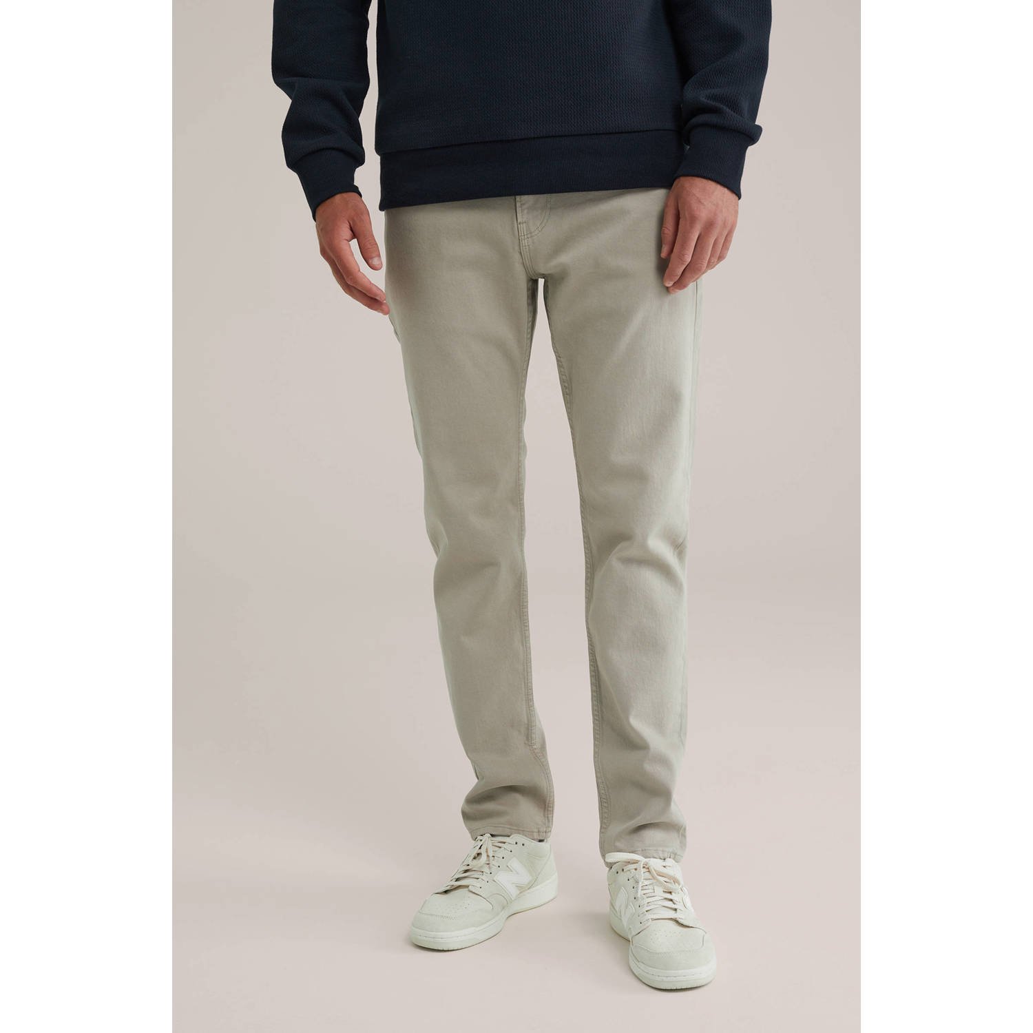 WE Fashion slim fit jeans greyish