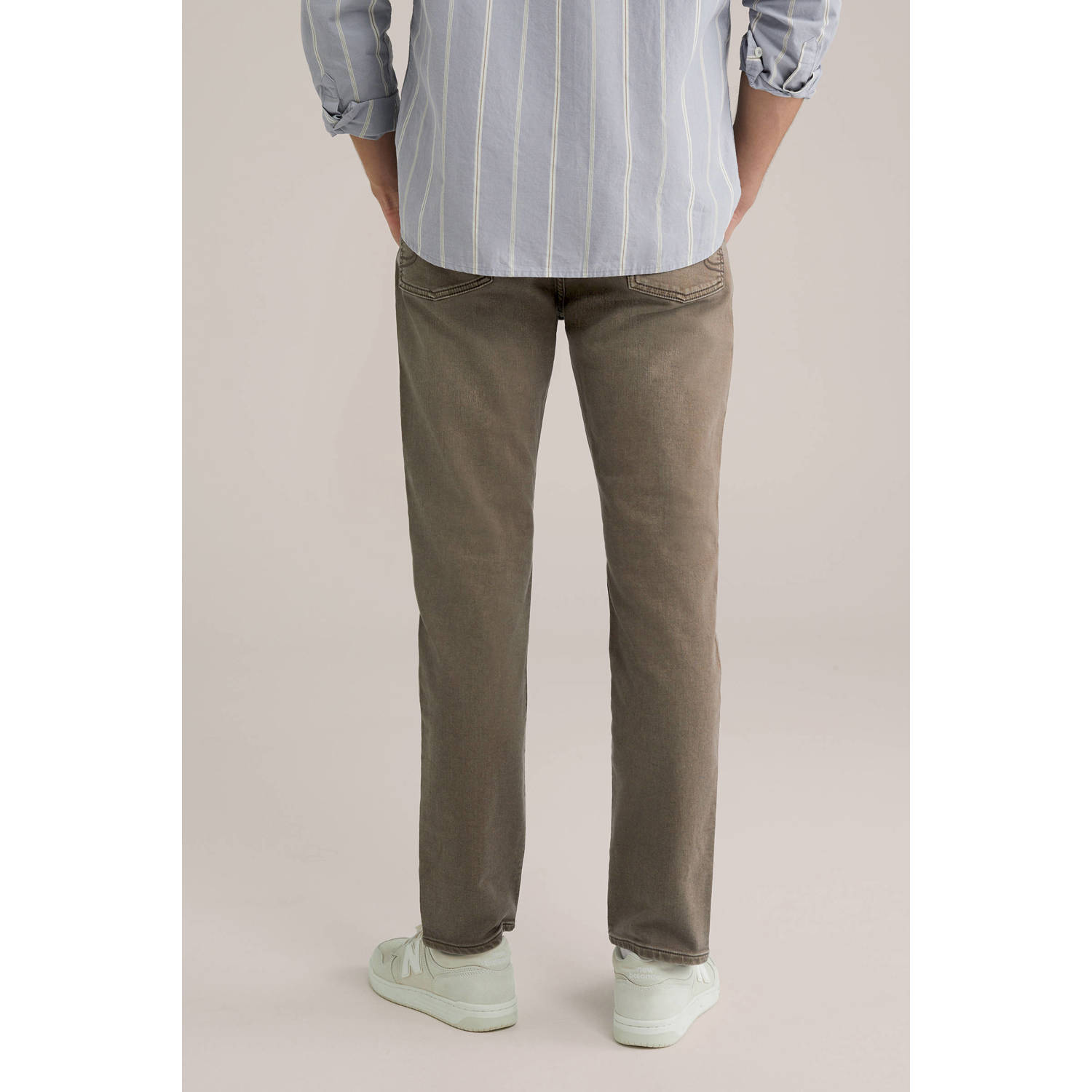 WE Fashion Blue Ridge slim fit jeans dark roast