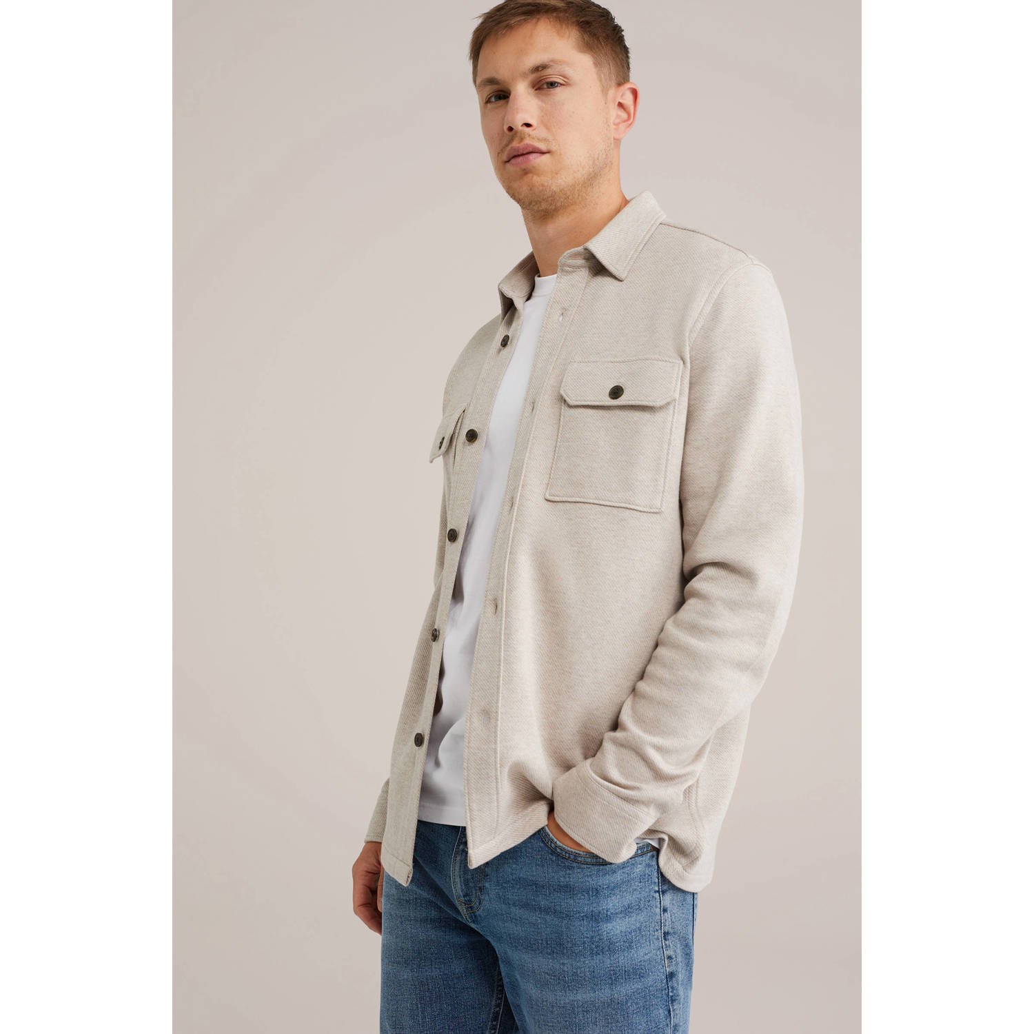 WE Fashion overshirt beige