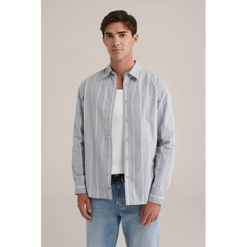 WE Fashion casual overhemd grijsblauw afbeelding