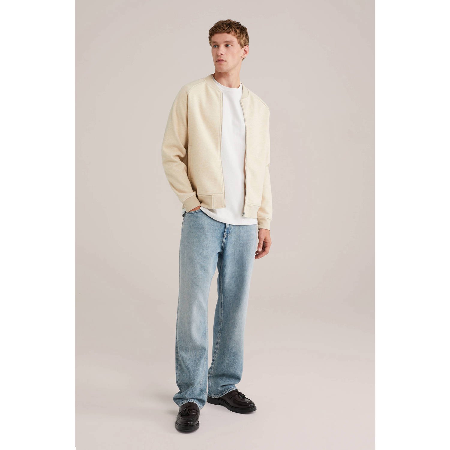 WE Fashion sweatvest beige