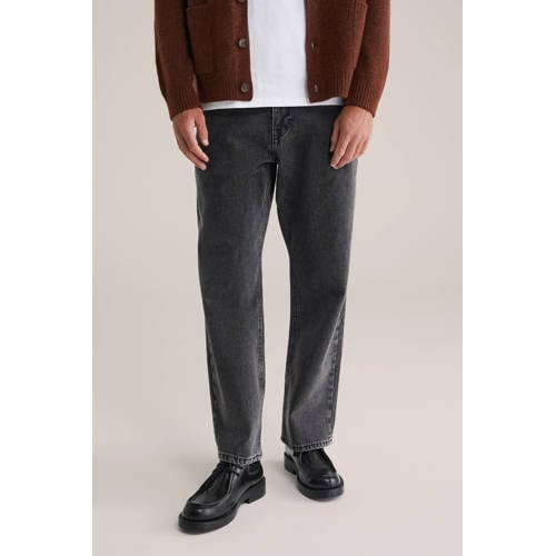 WE Fashion Blue Ridge straight leg jeans donkergrijs afbeelding