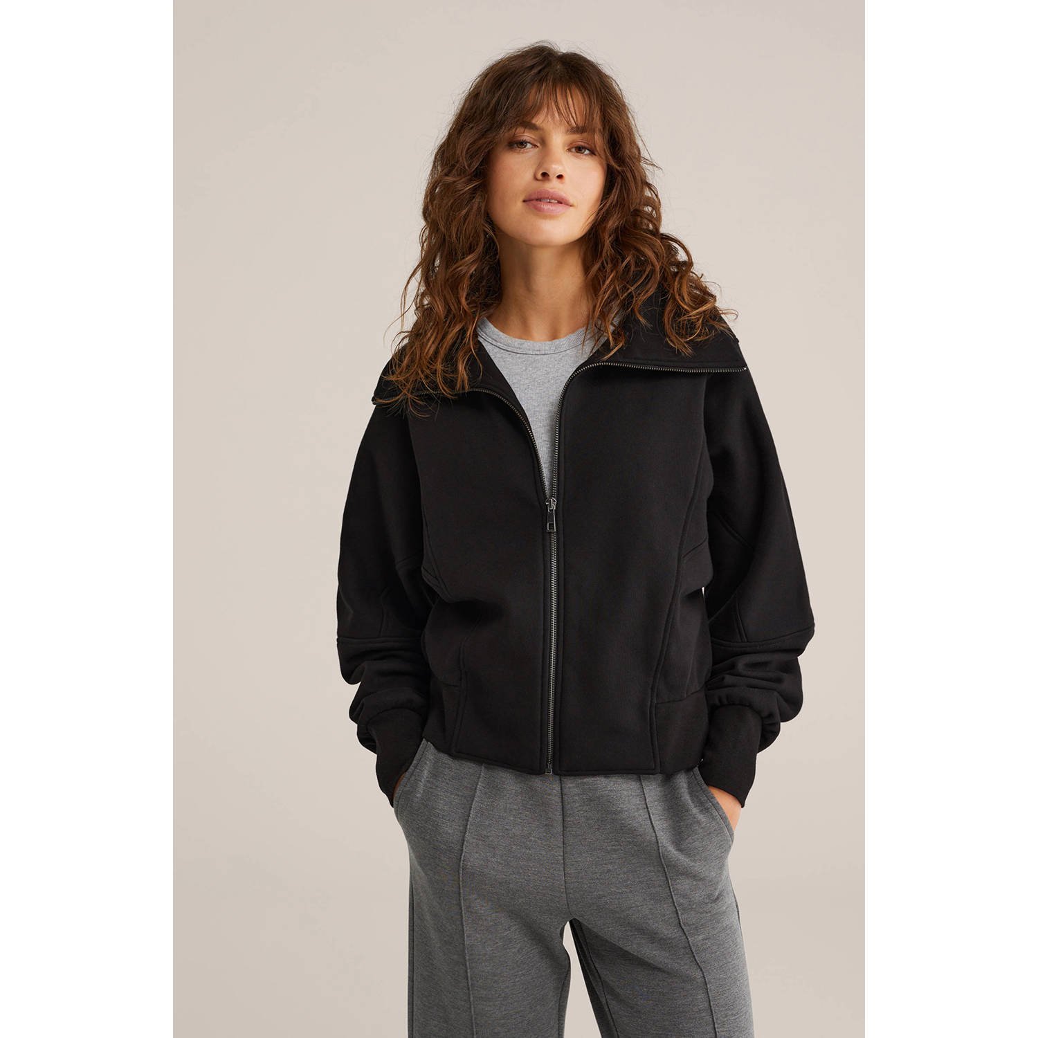 WE Fashion vest zwart