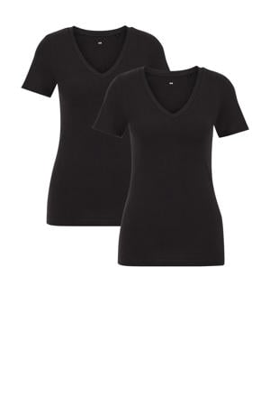 multipack T-shirt zwart