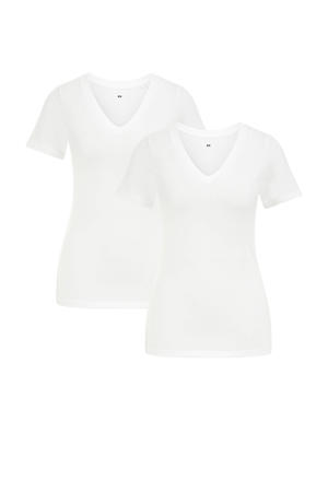 multipack T-shirt wit