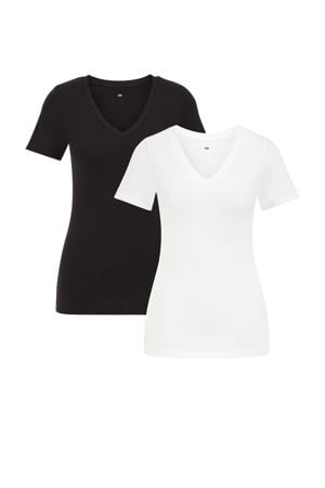 multipack T-shirt zwart