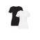 WE Fashion multipack T-shirt zwart