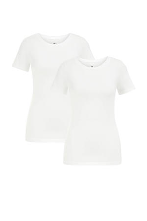 2 pack T-shirt wit