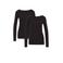 WE Fashion 2 pack longsleeve T-shirt zwart
