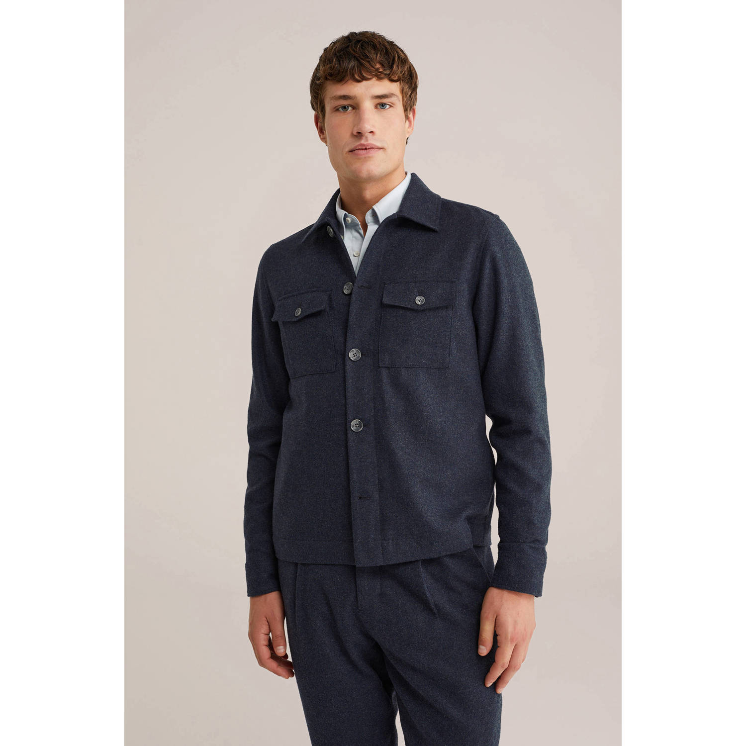 Van Gils overshirt donkerblauw