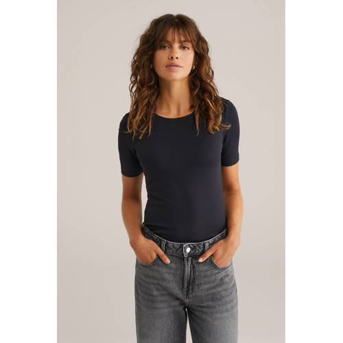 WE Fashion T-shirt zwart afbeelding