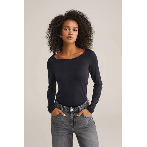 WE Fashion T-shirt zwart afbeelding