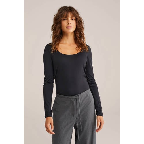 WE Fashion top zwart afbeelding