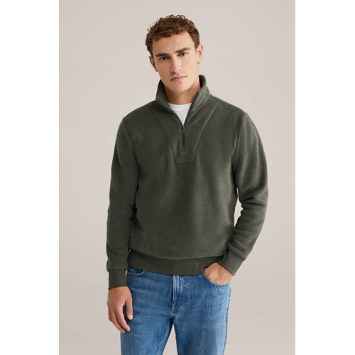 WE Fashion fleece fleecetrui groen afbeelding