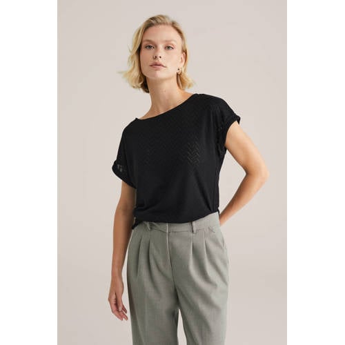 WE Fashion T-shirt zwart afbeelding