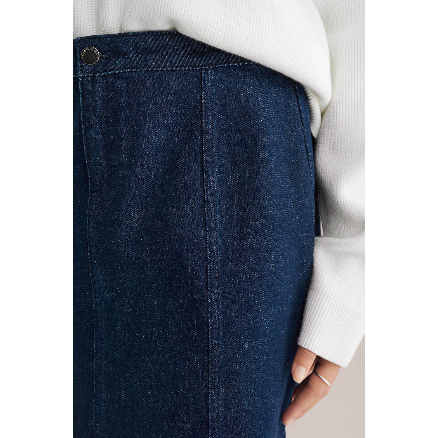 WE Fashion Blue Ridge denim spijkerrok dark blue denim