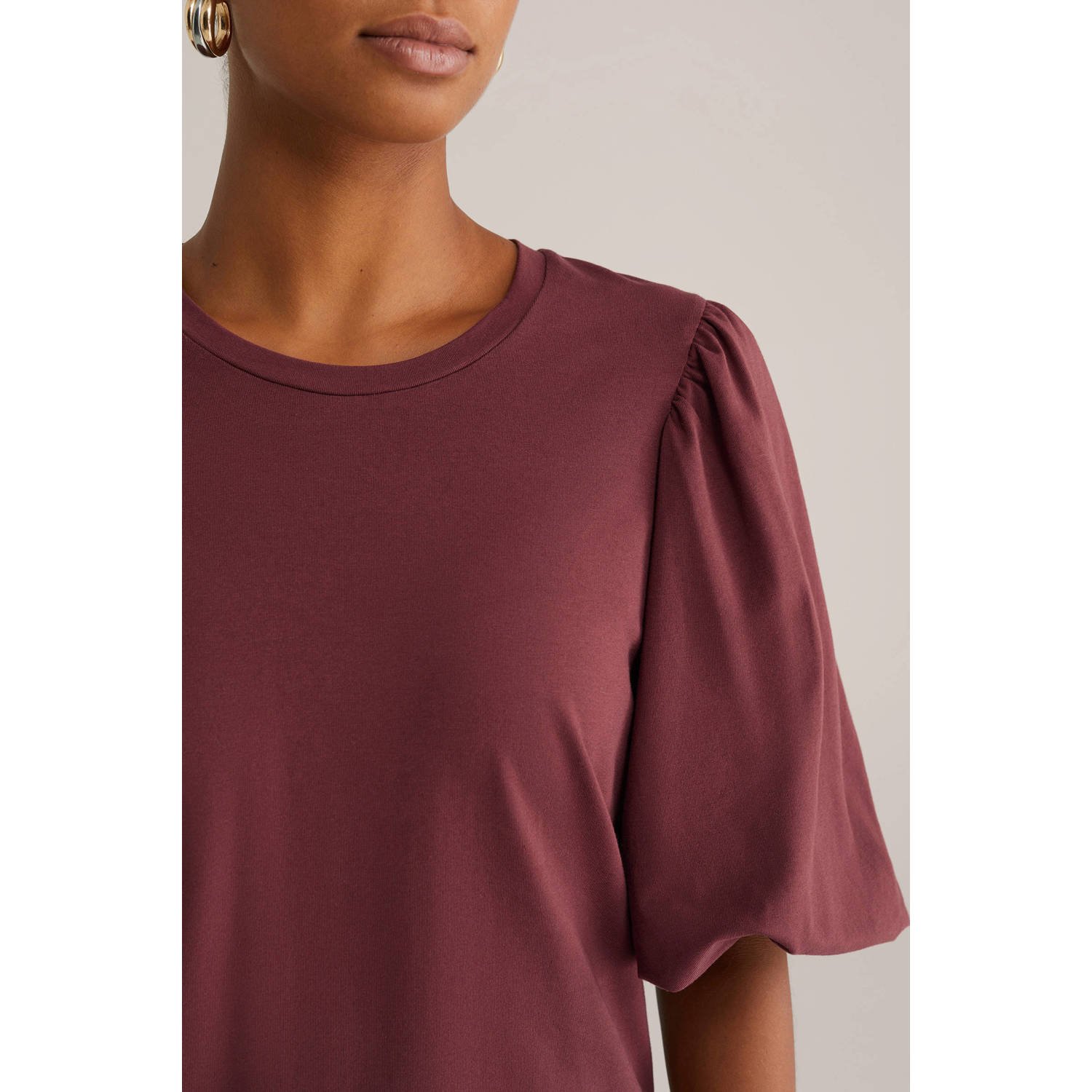 WE Fashion top donkerrood