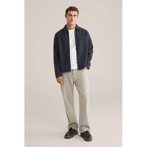 WE Fashion Blue Ridge loose fit jeans grey taupe afbeelding
