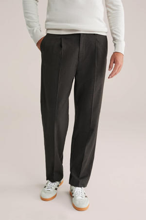 loose pantalon donkerbruin