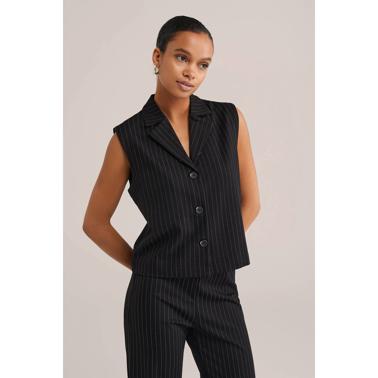 WE Fashion gilet zwart