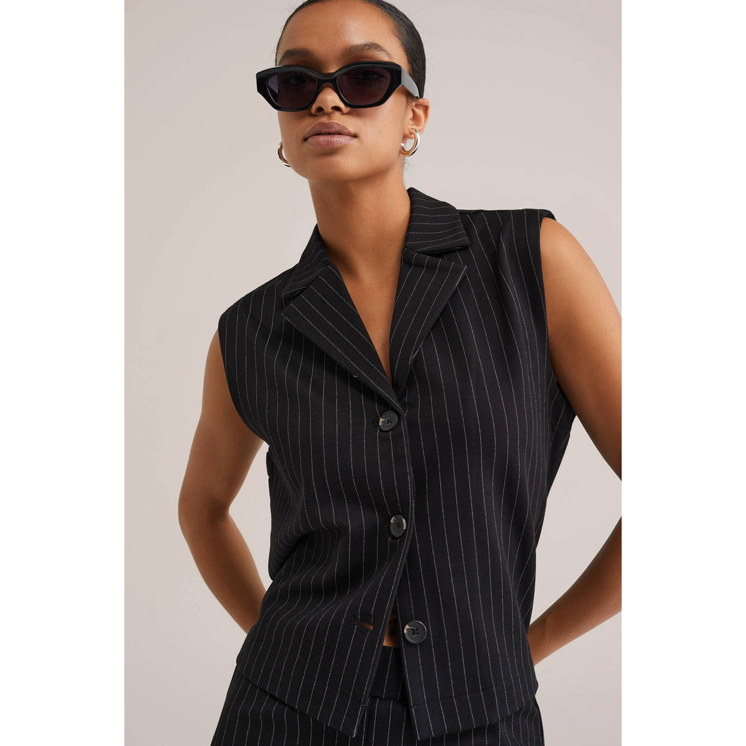 WE Fashion gilet zwart
