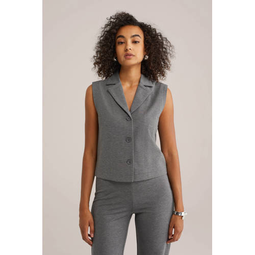 WE Fashion gilet grijs afbeelding