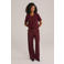 WE Fashion top met sierknopen donkerrood