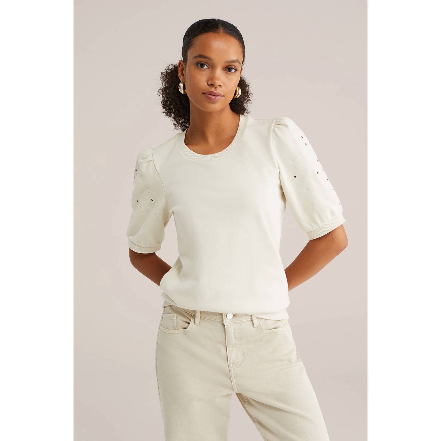 WE Fashion top ecru