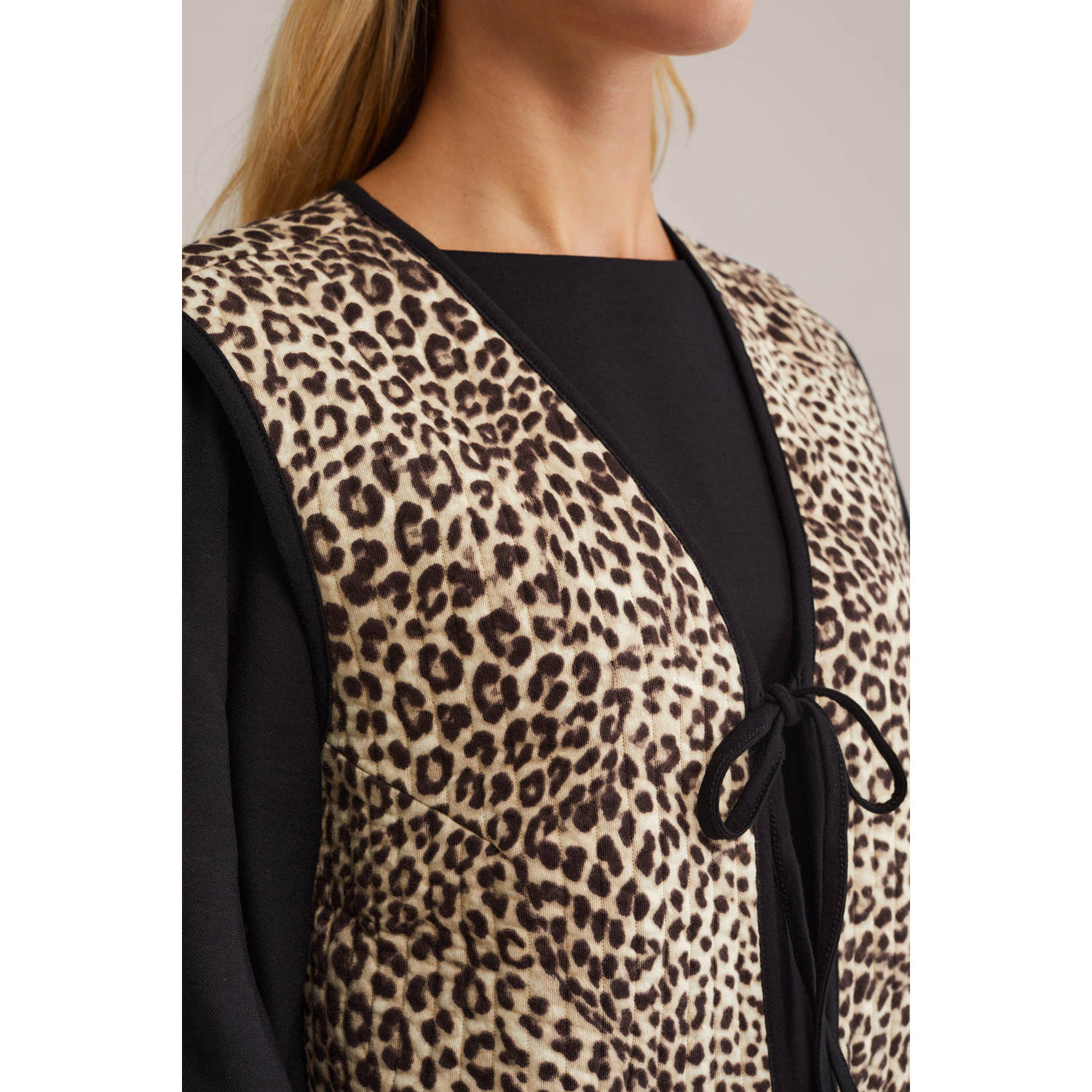 WE Fashion gilet bruin