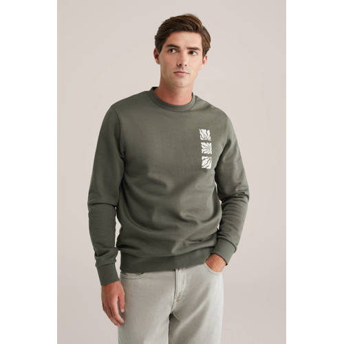 WE Fashion sweater donkergroen afbeelding