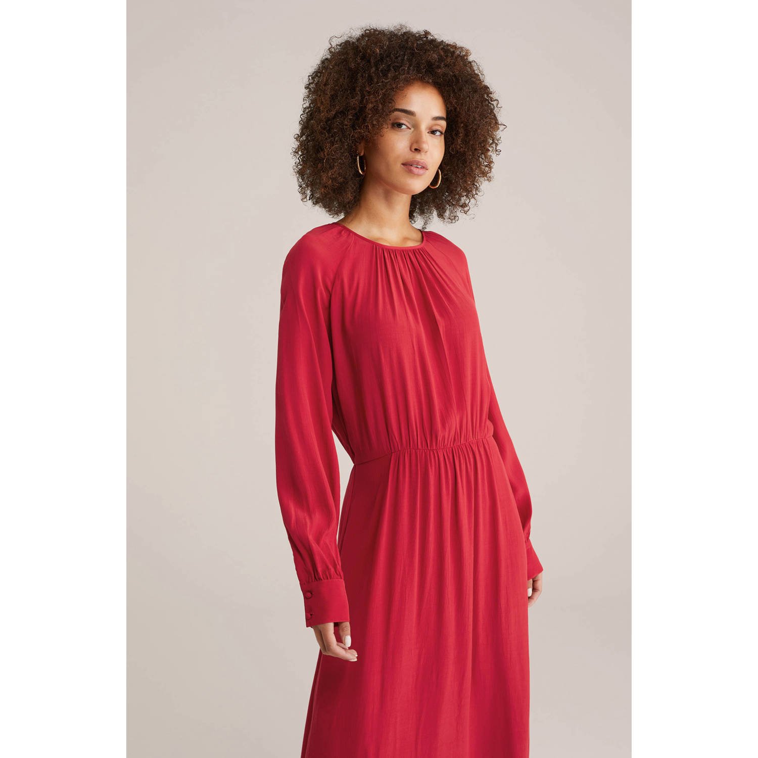 WE Fashion maxi jurk rood
