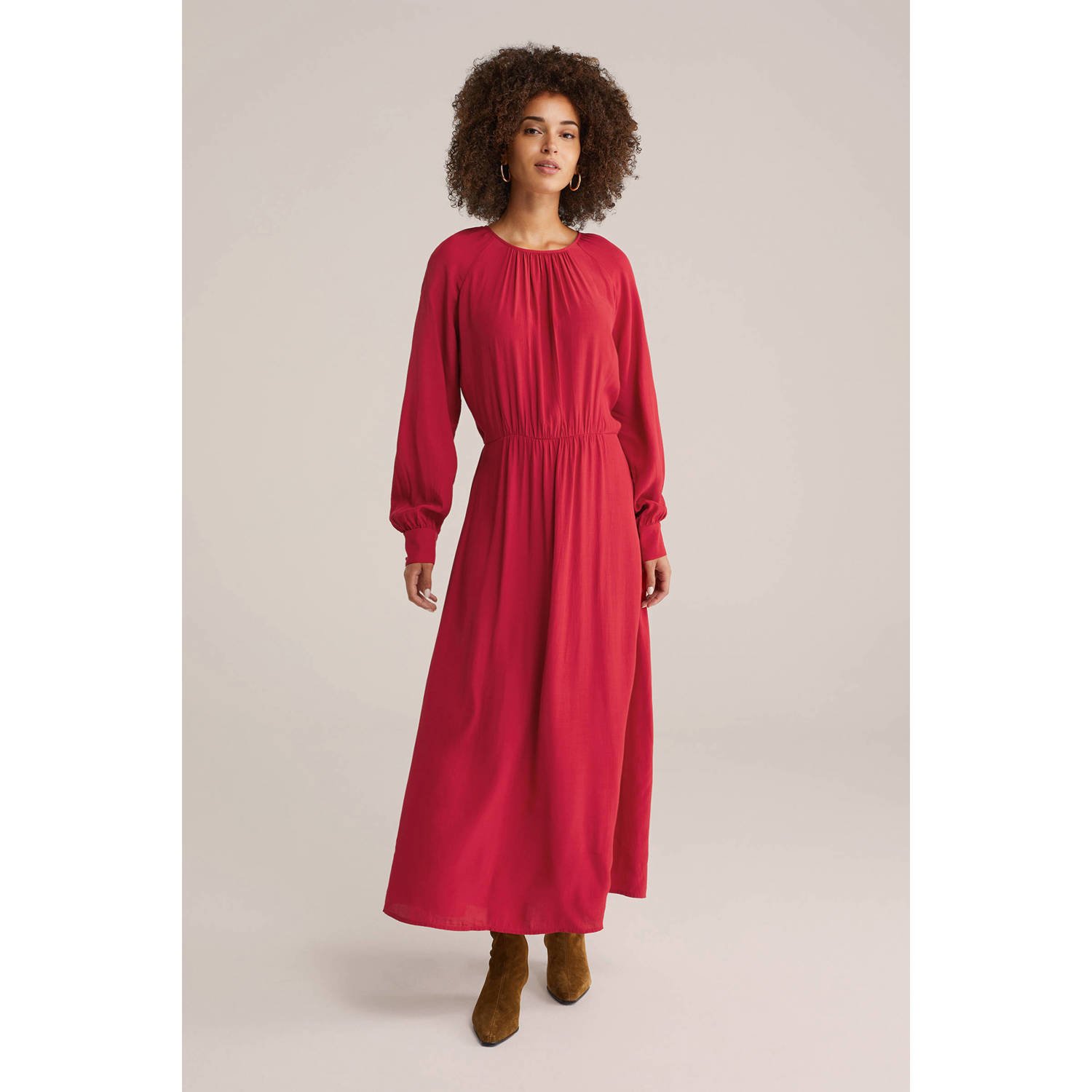 WE Fashion maxi jurk rood