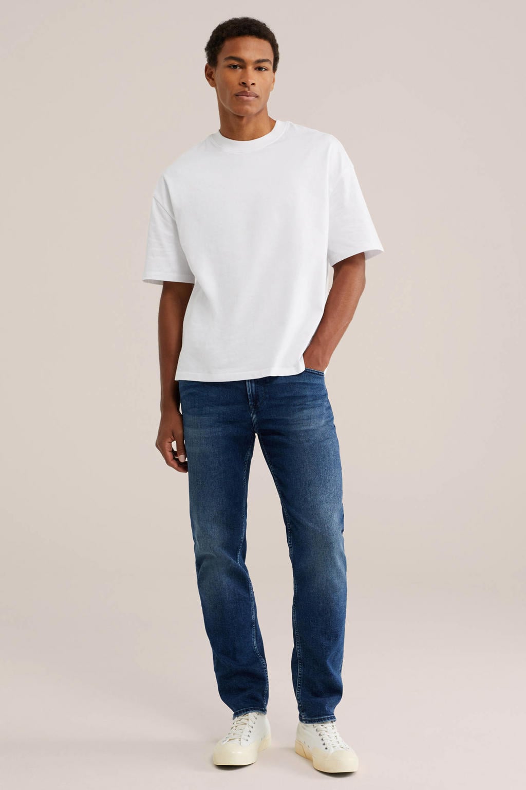 WE Fashion Blue Ridge slim fit jeans dark denim