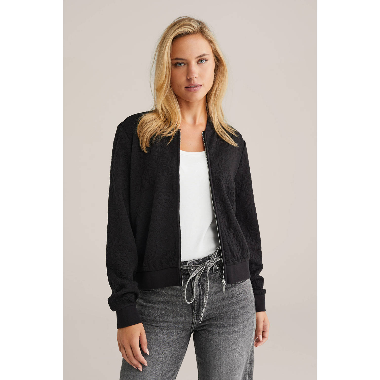 WE Fashion cardigan zwart