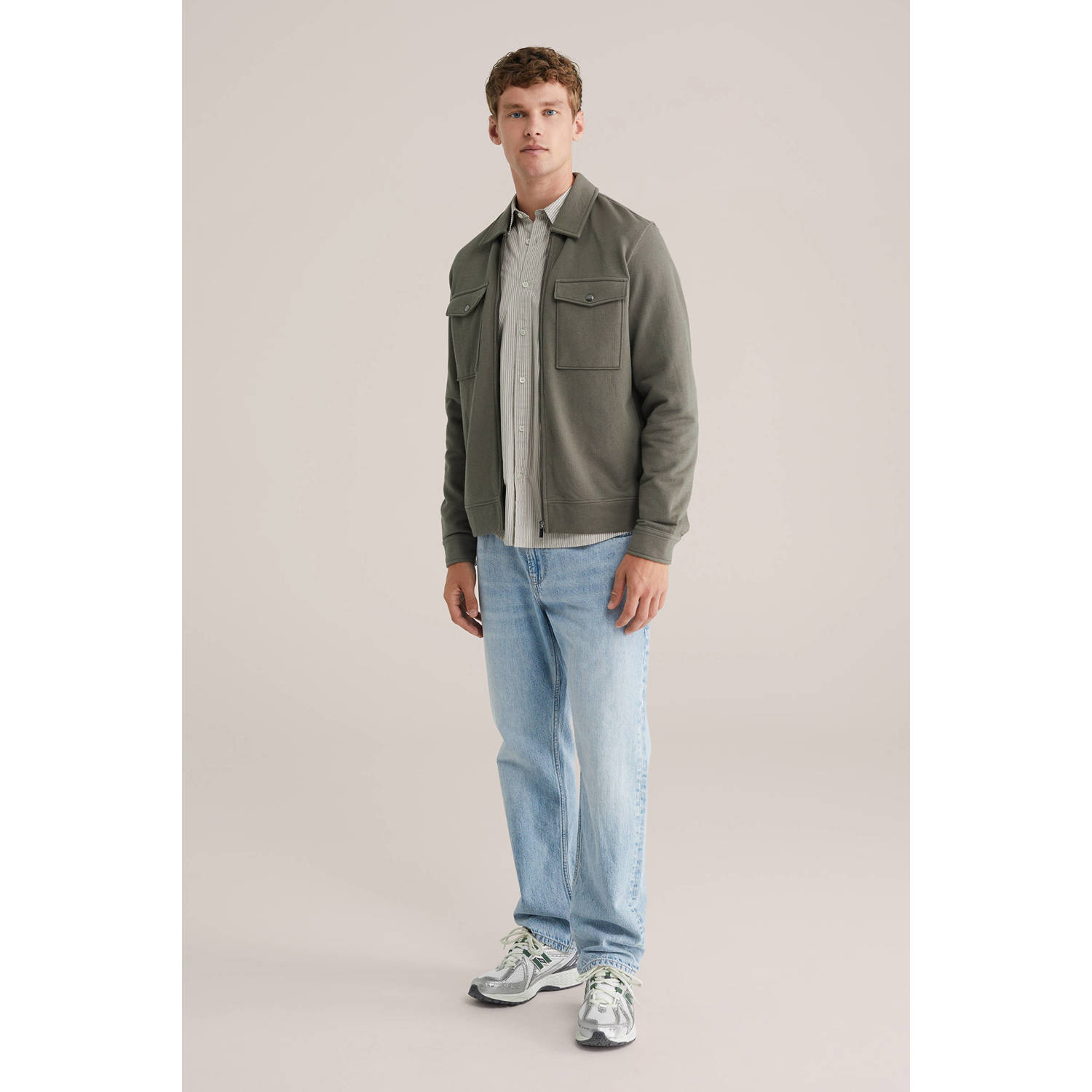 WE Fashion overshirt groen