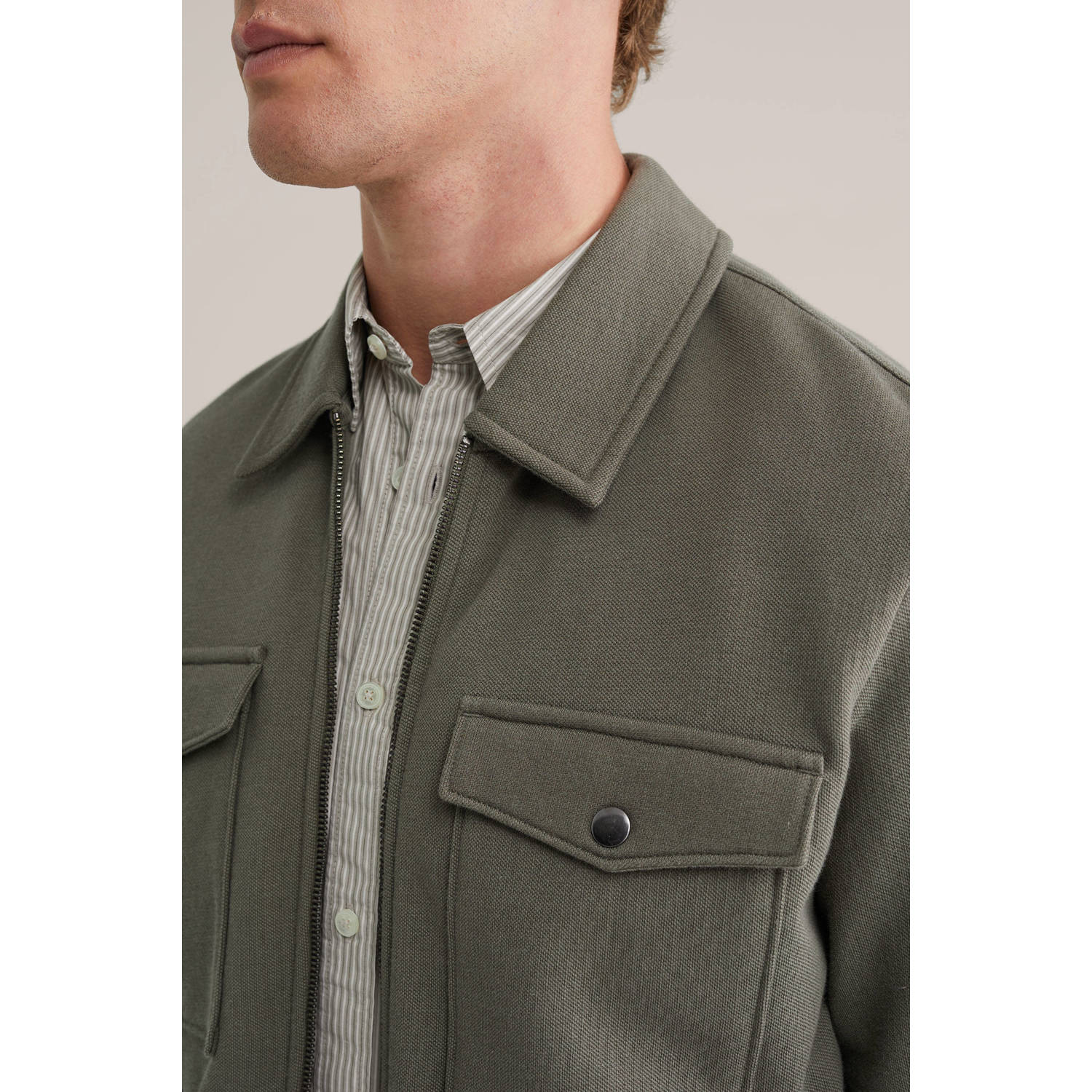 WE Fashion overshirt groen