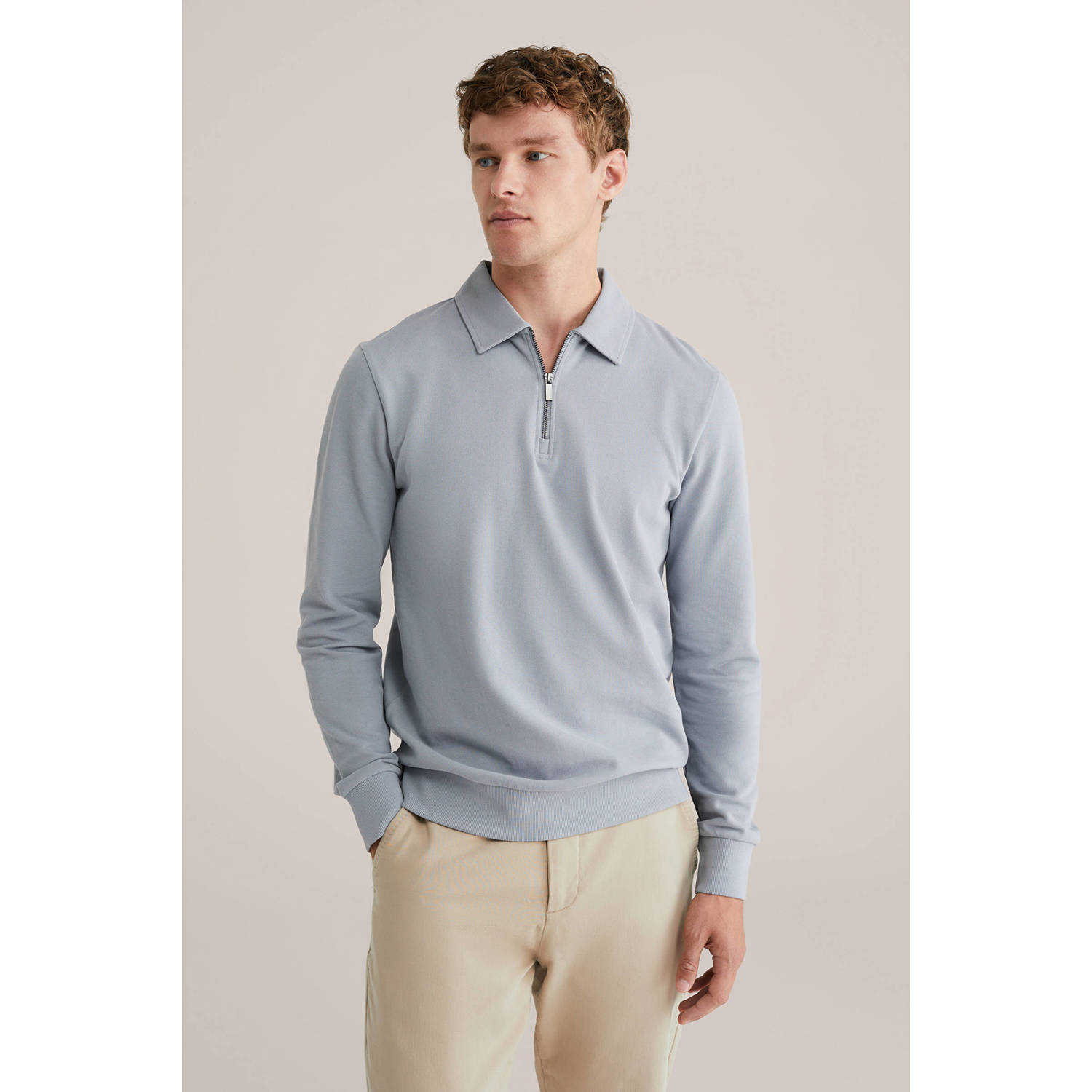 WE Fashion sweater grijsblauw