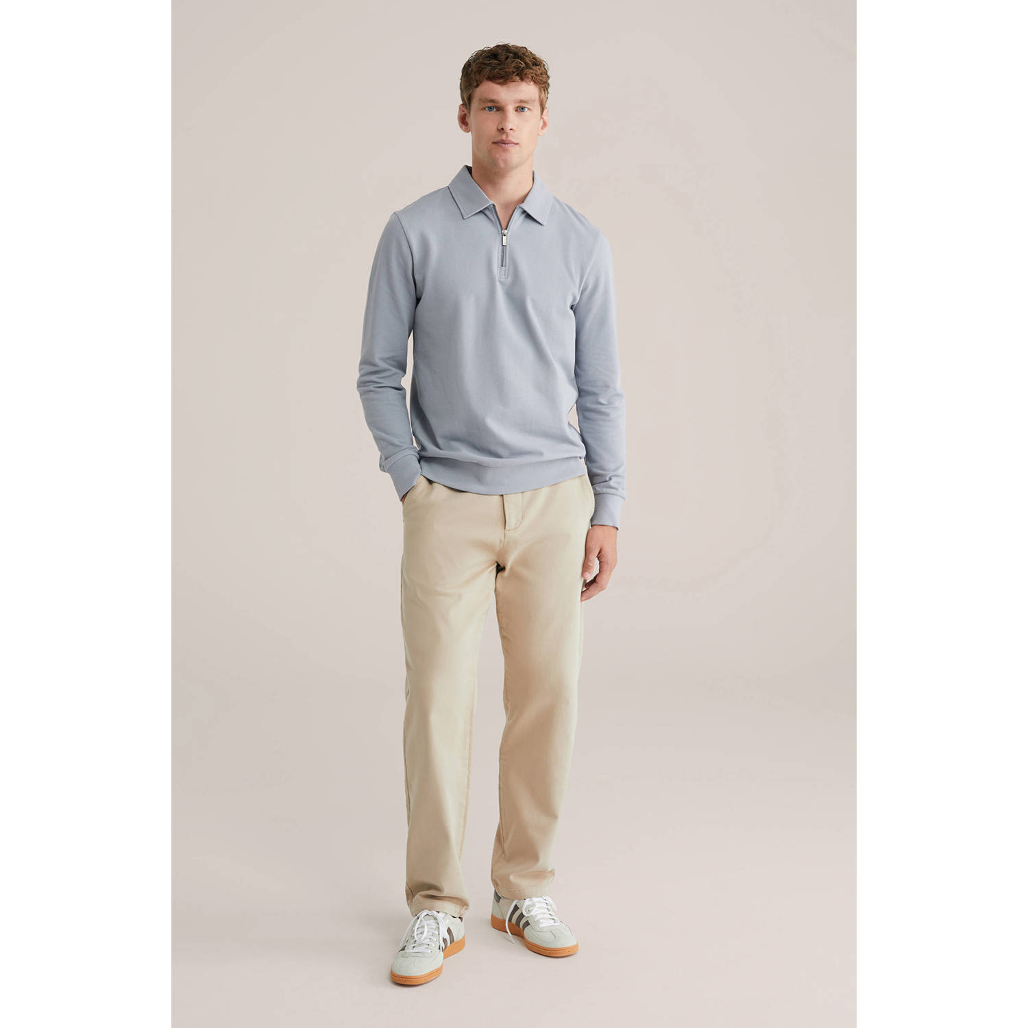 WE Fashion sweater grijsblauw