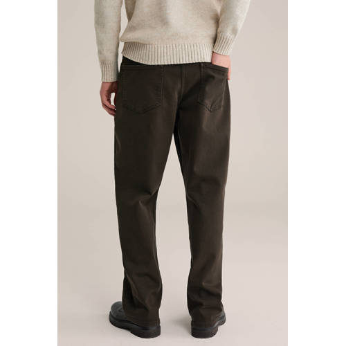 WE Fashion Blue Ridge straight leg loose fit jeans dark roast afbeelding