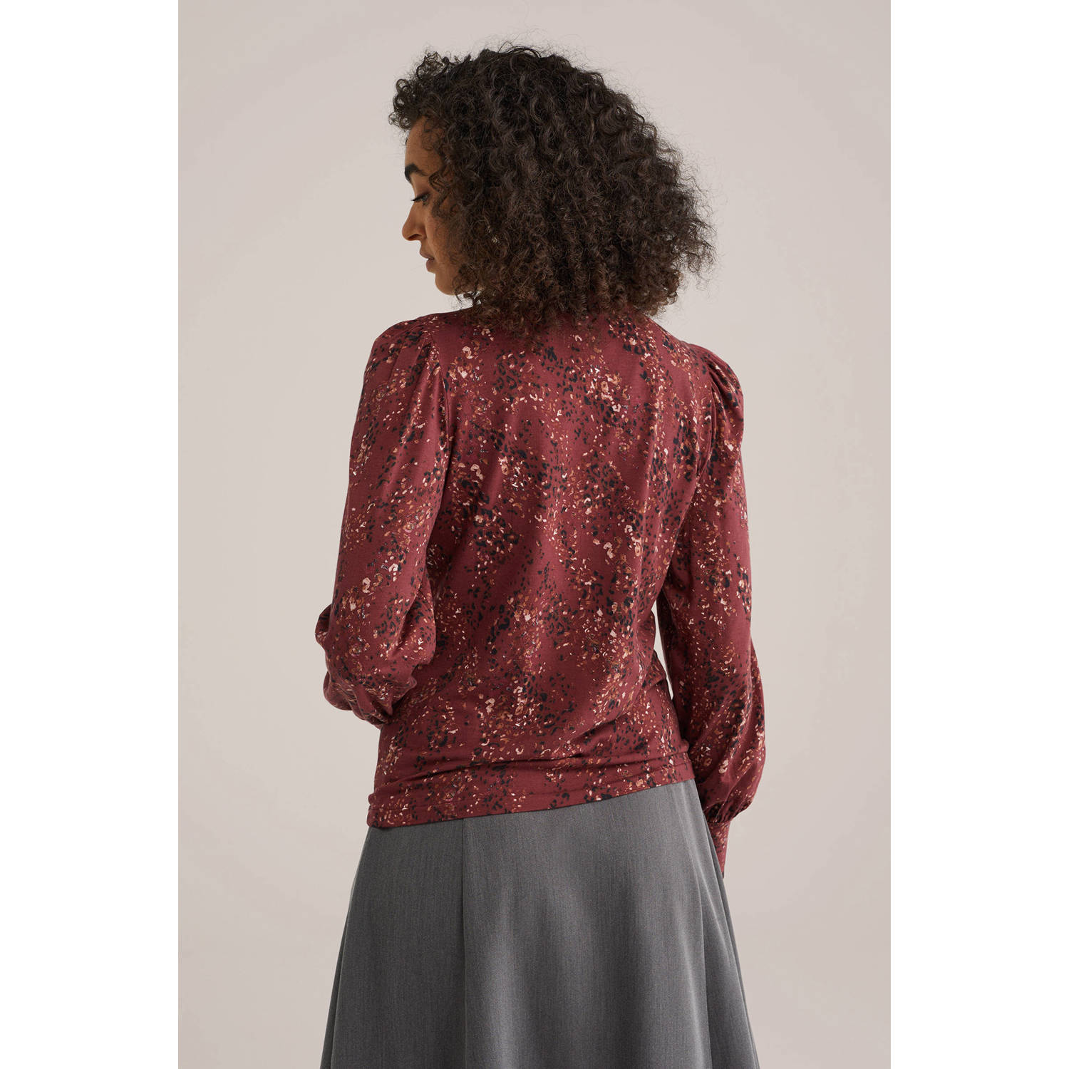 WE Fashion top donkerrood