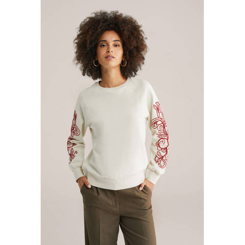 WE Fashion trui ecru afbeelding