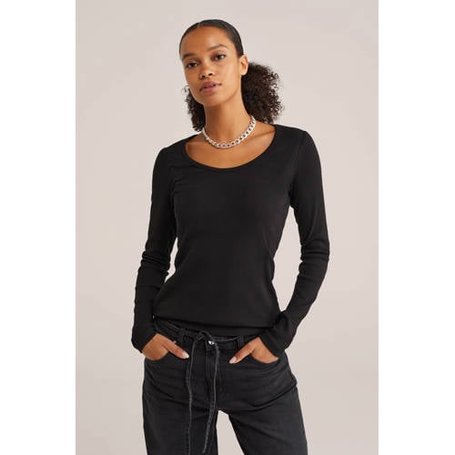 WE Fashion top zwart afbeelding