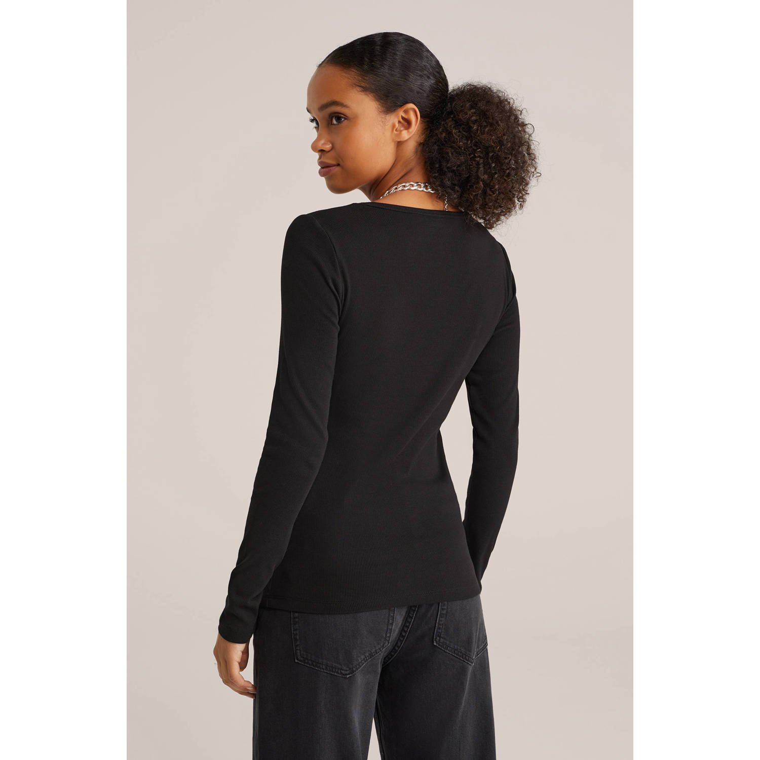WE Fashion top zwart