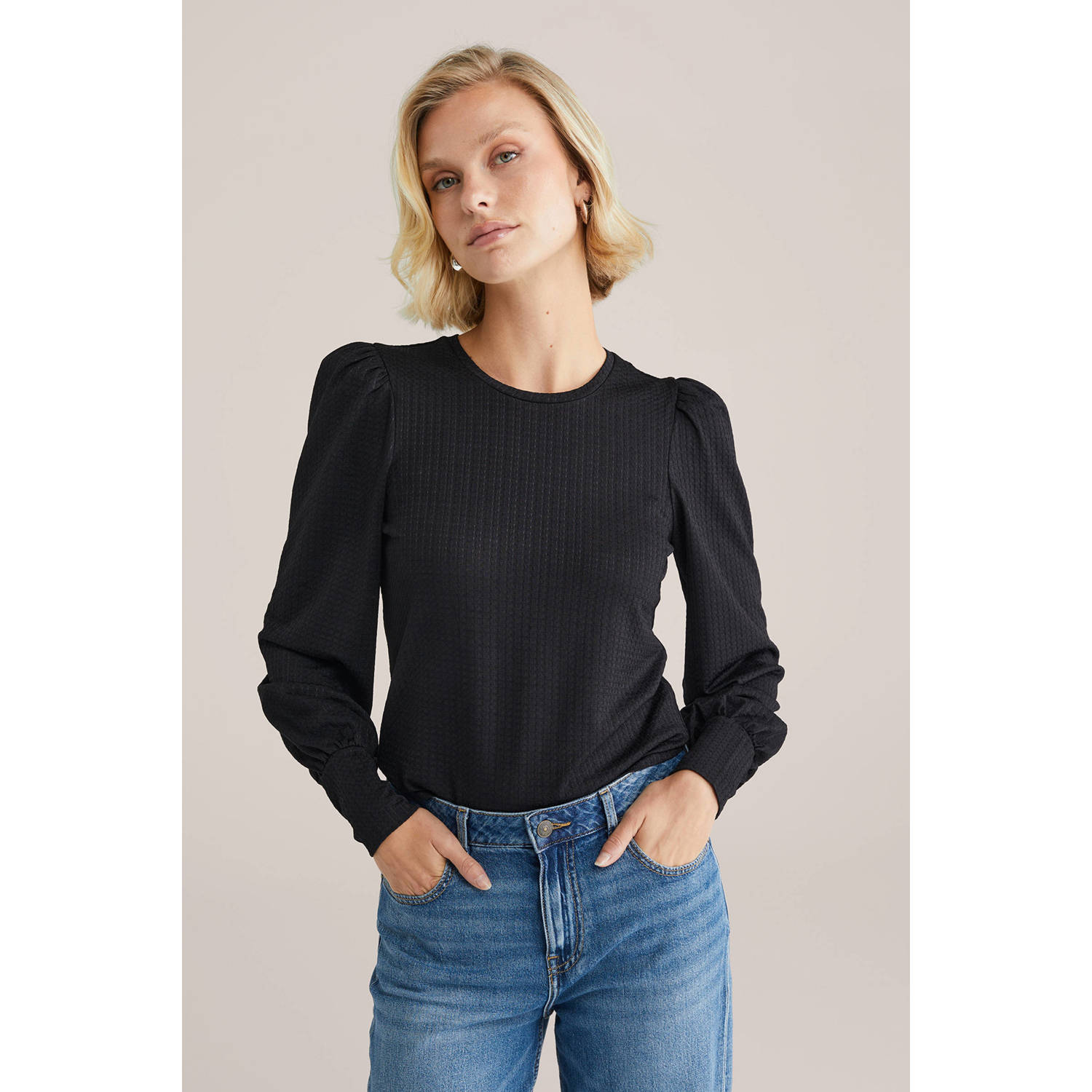 WE Fashion Top zwart