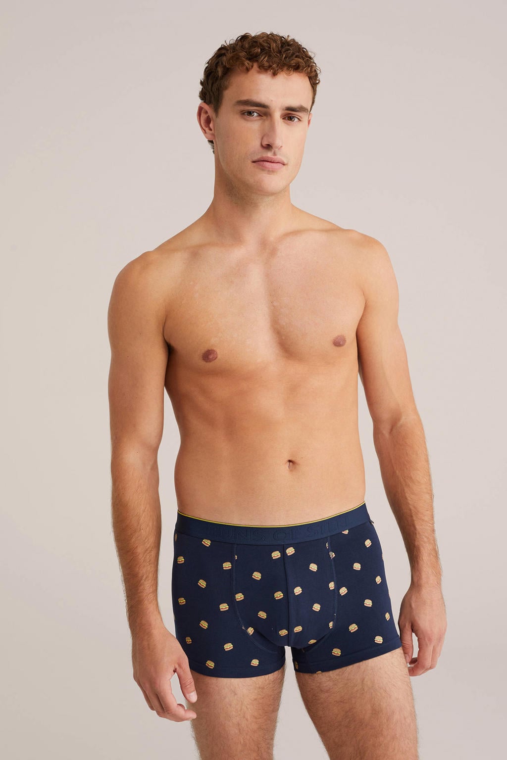 WE Fashion boxershort donkerblauw