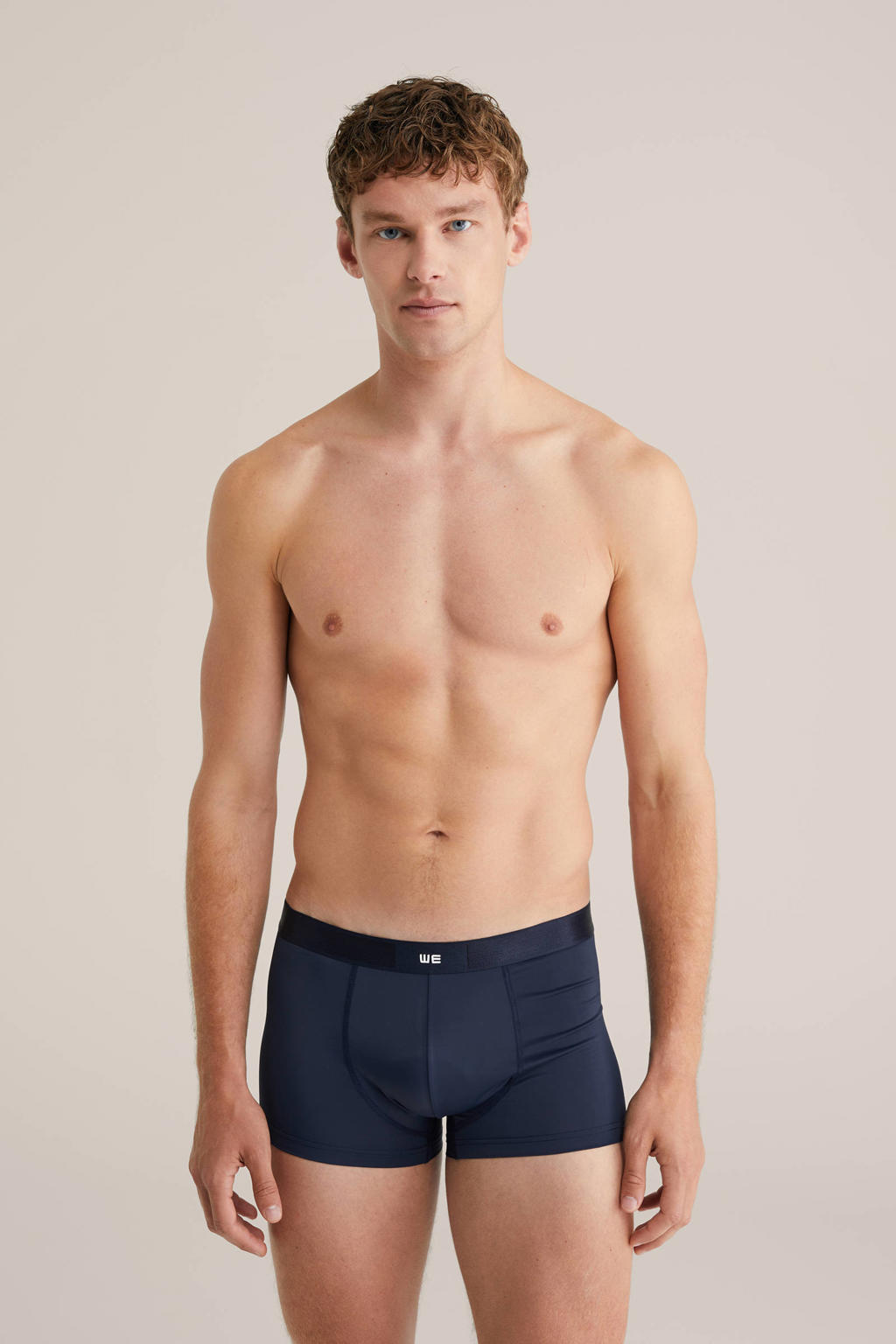 WE Fashion sportboxer donkerblauw
