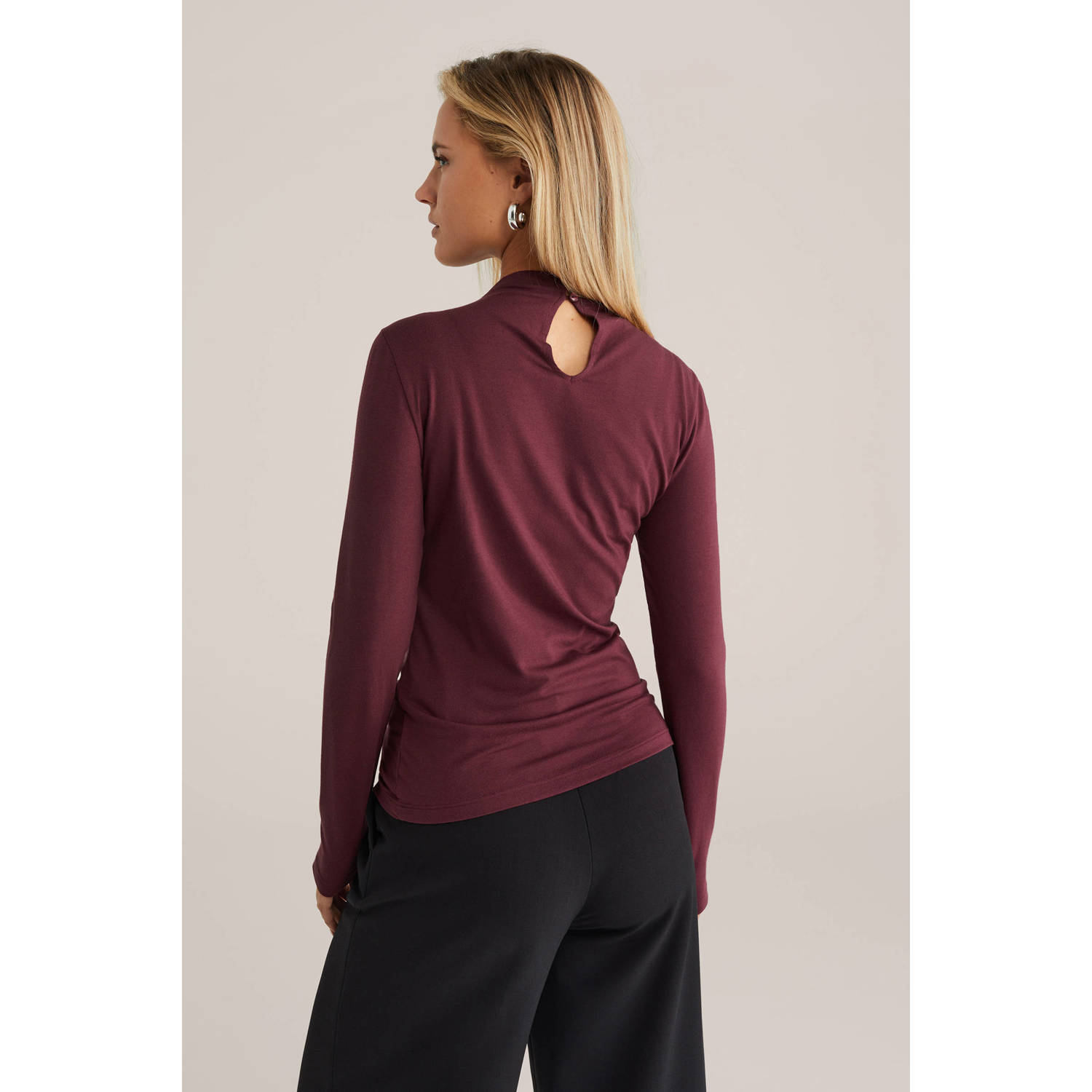 WE Fashion top donkerrood