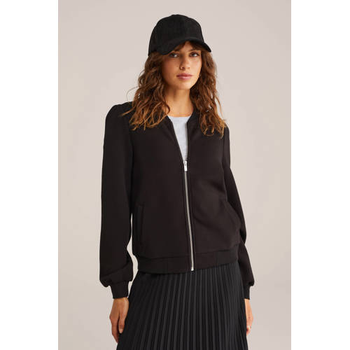 WE Fashion sweatvest zwart afbeelding