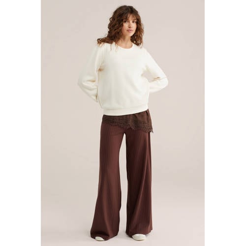 WE Fashion sweater ecru afbeelding